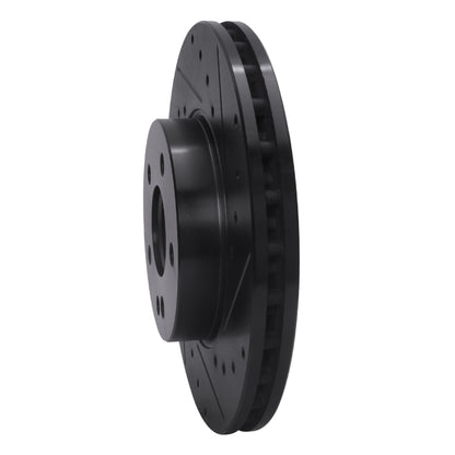 R1 Concepts R1 16-23 Mercedes-Benz Metris Front Right Drilled & Slotted Black Brake Rotor