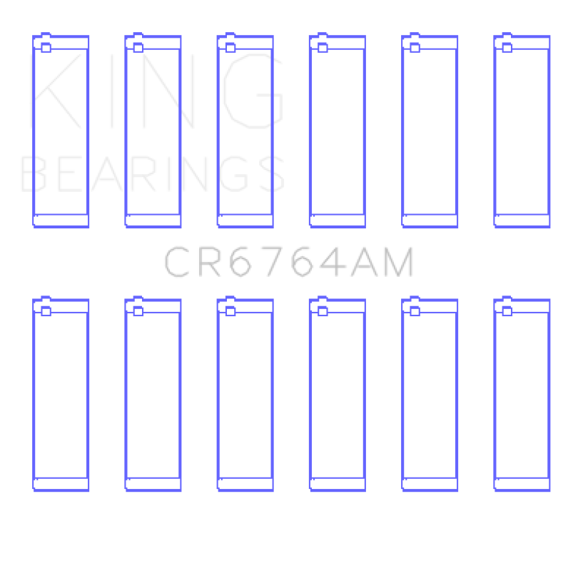 King Engine Bearings VW AES/AUE/ABV (Size +.25) Connecting Rod Bearing Set