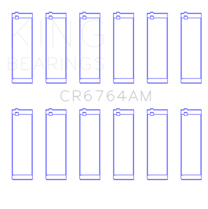 King Engine Bearings VW AES/AUE/ABV (Size +.25) Connecting Rod Bearing Set