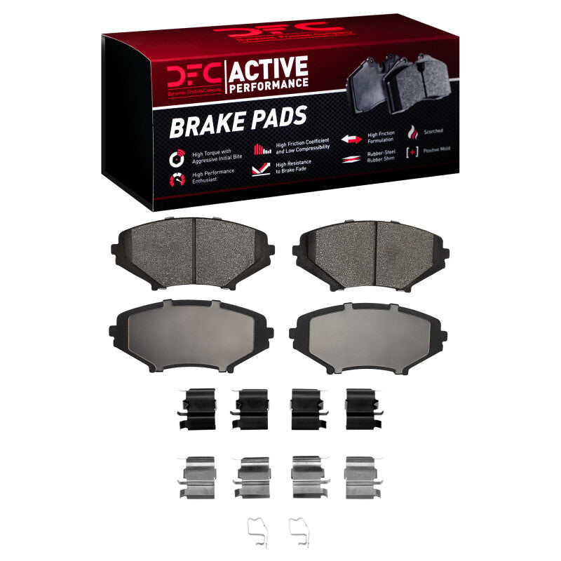 DFC 04-11 Mazda RX-8 Front Active Performance Pads and Hardware Kit