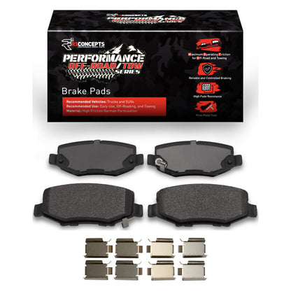 R1 Concepts R1 2007-2018 Dodge Nitro Rear Performance Off-Road/Tow Brake Pads & Hardware Kit