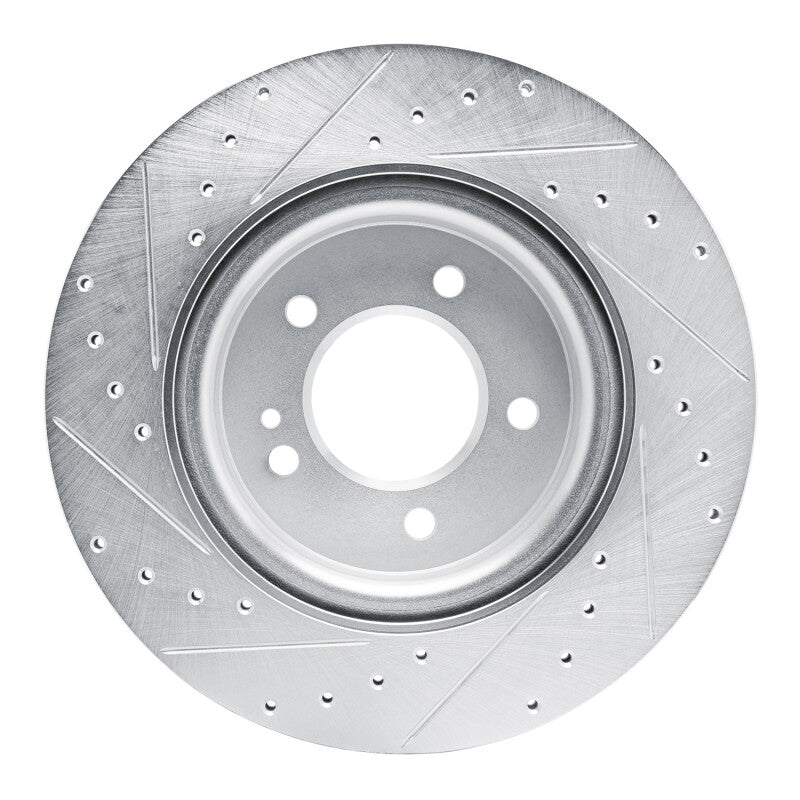 R1 Concepts R1 19-25 Mercedes-Benz G550 Rear Right Drilled & Slotted Silver Brake Rotor