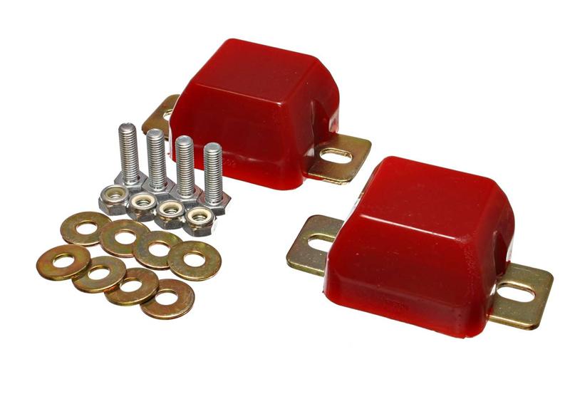 Energy Suspension 00-04 Ford Excursion / 99-04 F-250 Super Duty 4WD Red Front Axle Bump Stop Set