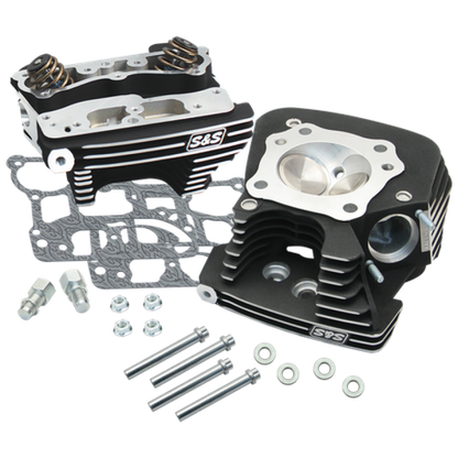 S&S Cycle 08-16 Touring Super Stock 79cc Cylinder Head Kit - Wrinkle Black