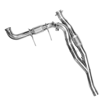 Kooks Headers Kooks 10-14 Ford Raptor SVT 6.2L 4V ALL 3in SS OEM Exhaust GREEN Cat Y Pipe