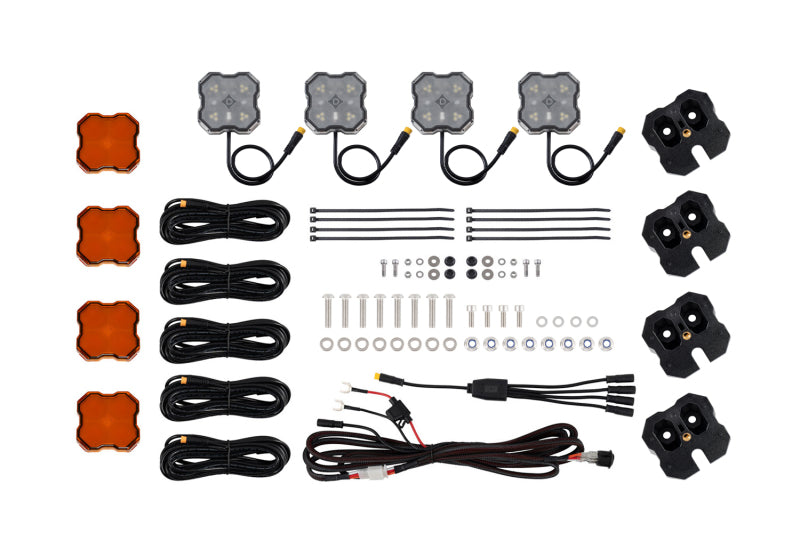 Diode Dynamics Roof Rack Scene Light Dual Color - Red/White - Kit