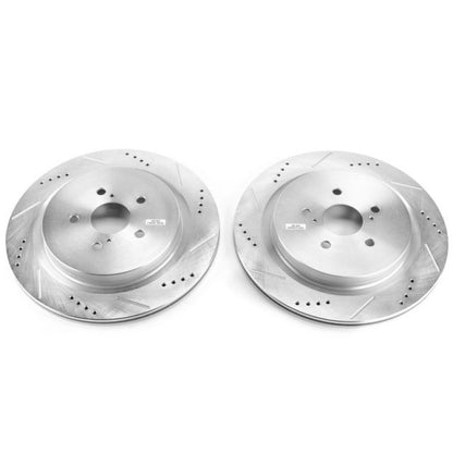 PowerStop Power Stop 16-19 Lexus RX350 Rear Evolution Drilled & Slotted Rotors - Pair
