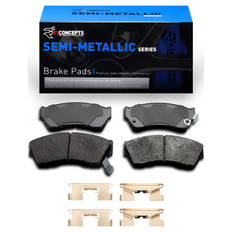 R1 Concepts R1 1989-2001 Chevrolet Metro Front R1 Semi Met Pads & Hardware Kit