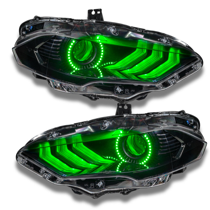 ORACLE Lighting Oracle 18-21 Ford Mustang DRL Upgrade w/ Halo Kit - ColorSHIFT w/ Simple Controller