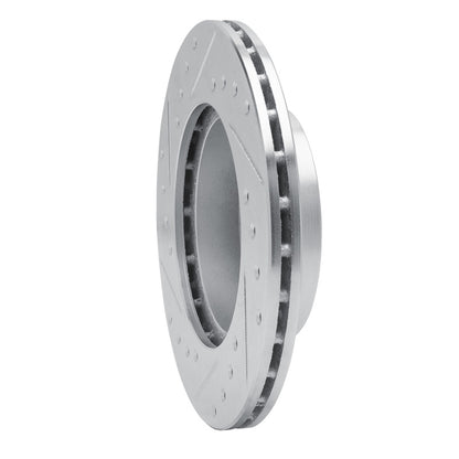 R1 Concepts R1 88-92 Geo Prizm Front Right Drilled & Slotted Silver Brake Rotor