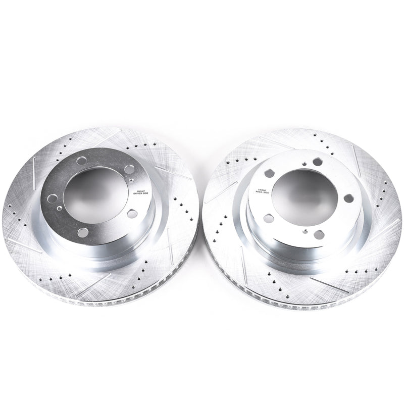PowerStop Power Stop 16-21 Toyota Land Cruiser Front Evolution Drilled & Slotted Rotors - Pair