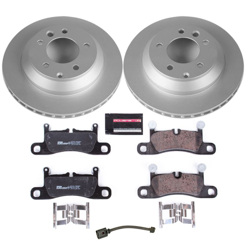 PowerStop Power Stop 11-18 Porsche Cayenne Rear Euro-Stop Brake Kit