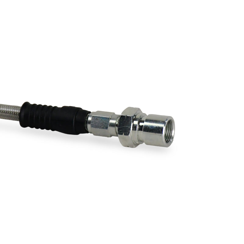 Baer Brakes 25.25in Long Braided Hose Set w/ 3AN Female Straight x 10mm 20 Degree Banjo Ends