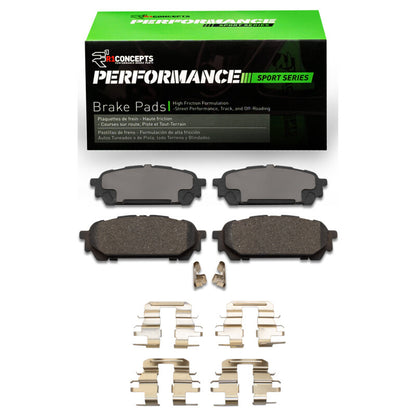 R1 Concepts R1 03-08 Saab 9-2X Rear Performance Sport Pads & Hardware Kit