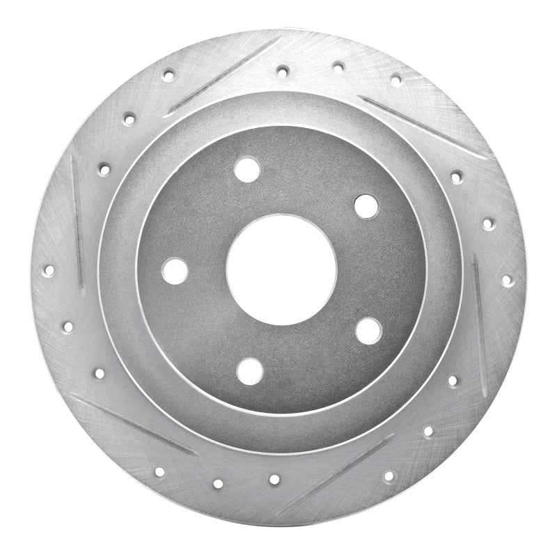 R1 Concepts R1 92-97 Subaru SVX Rear Left Drilled & Slotted Silver Brake Rotor