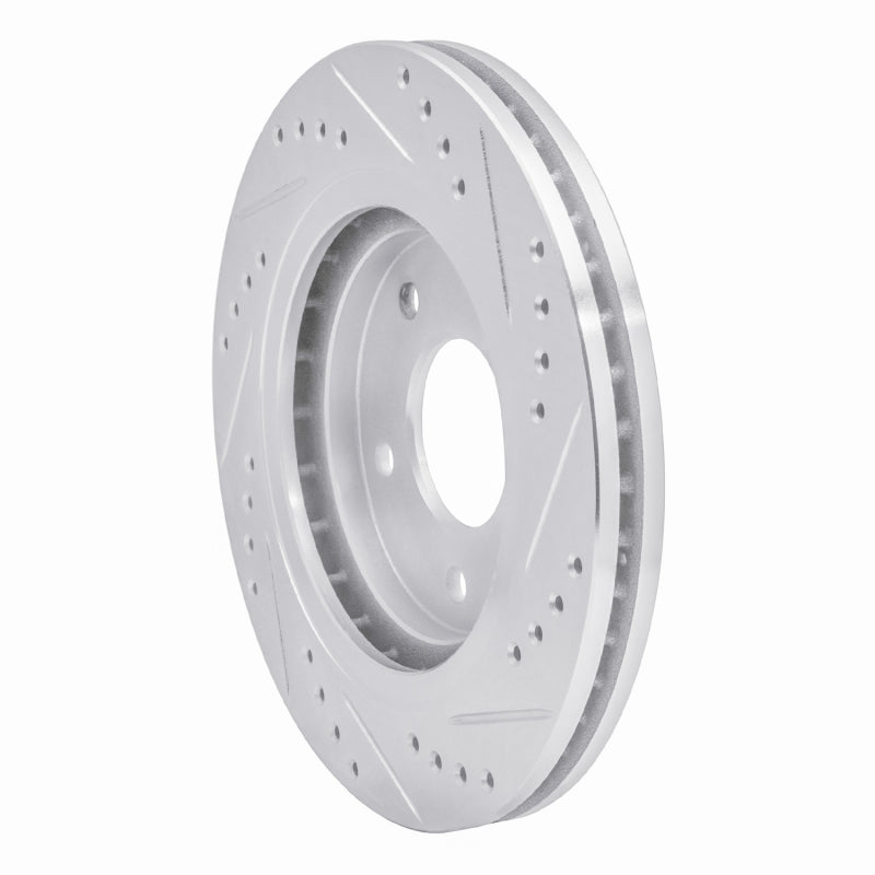 R1 Concepts R1 94-01 Buick Regal Front Left Drilled & Slotted Silver Brake Rotor
