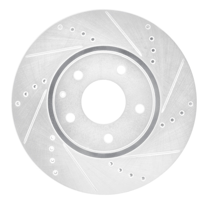 R1 Concepts R1 16-25 Mazda 6 Front Right Drilled & Slotted Silver Brake Rotor