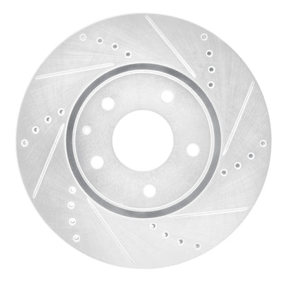 R1 Concepts R1 16-25 Mazda 6 Front Right Drilled & Slotted Silver Brake Rotor