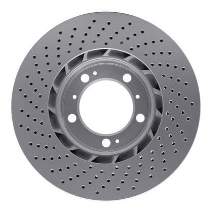 DFC 98-12 Porsche 911 Right Front Drilled Hi-Carbon Alloy Geomet Coated Rotor