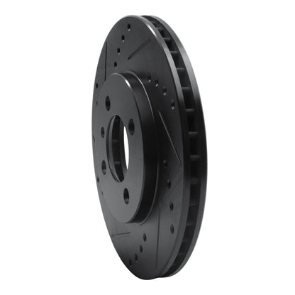 R1 Concepts R1 84-91 BMW 325I (USA/Canada) Front Left Drilled & Slotted Black Brake Rotor