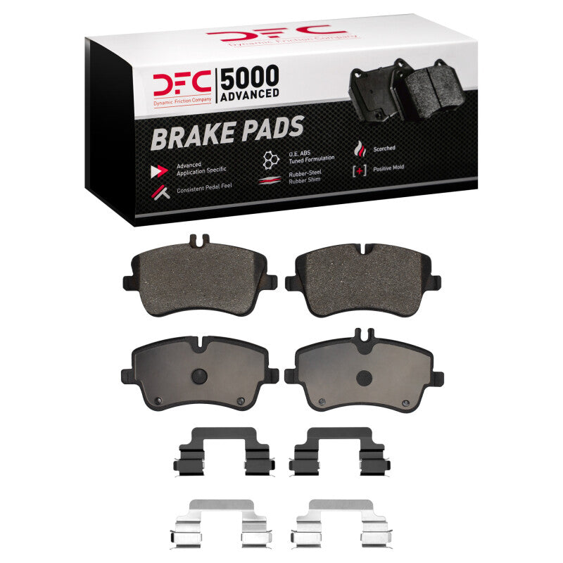 DFC 01-15 Mercedes-Benz SLK200 (Mexico) Front 5000 Advanced Low Metallic Brake Pads and Hardware Kit
