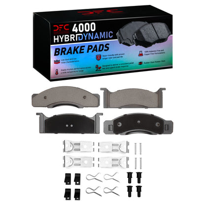 DFC 68-72 Ford Custom Front 4000 HybriDynamic Brake Pads and Hardware Kit