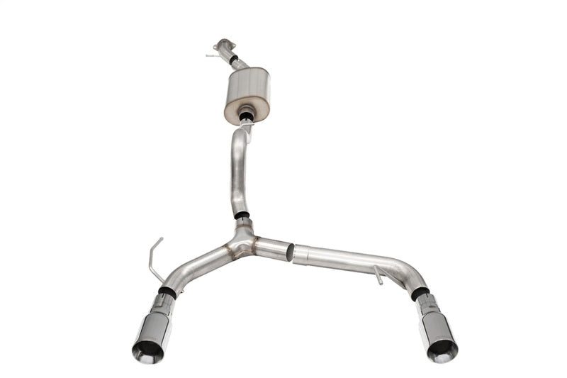 CORSA Performance Corsa 21-25 Ford Bronco 2.3L 2-Door 2.75in Cat-Back Dual Rear Exhaust w/4in Straight-Cut Polish Tips