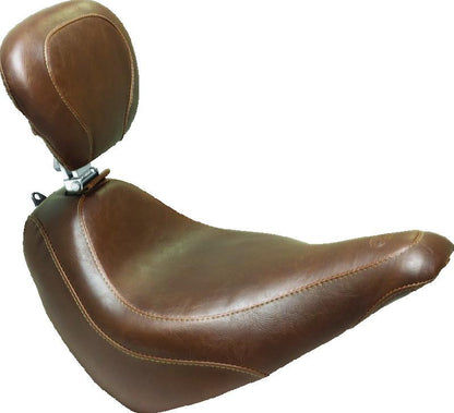 Mustang Motorcycle Mustang 97-21 Harley Touring Sissy Bar Pad (12 inch x 9 inch) - Brown