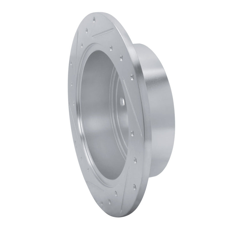 R1 Concepts R1 09-15 Toyota Venza Rear Right Drilled & Slotted Silver Brake Rotor