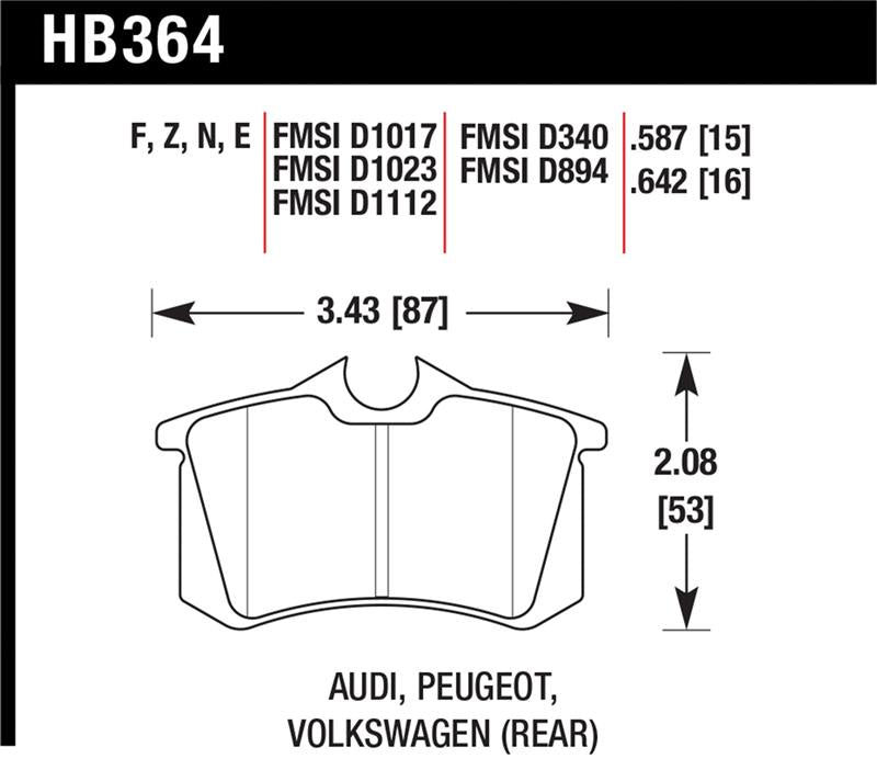 Hawk Performance Hawk HP+ Street Brake Pads