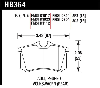 Hawk Performance Hawk HP+ Street Brake Pads
