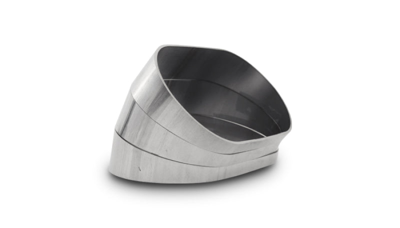 Vibrant Vertical 304 SS Nominal 3in. Oval / 2.35 in. Centerline Radius, 15 degree per cut -Set of 3