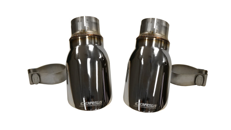 CORSA Performance Corsa 2015-2016 Dodge Charger R/T w/ Pursuit Valance 2.5in Inlet / 4in Outlet Polished Tip Kit