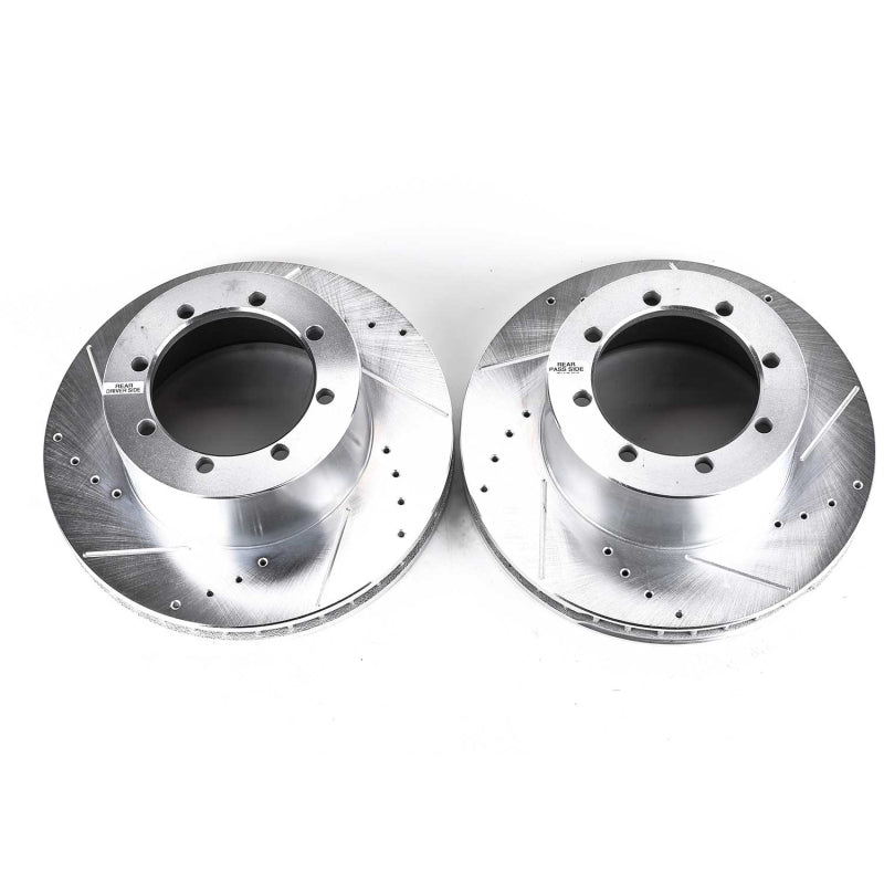 PowerStop Power Stop 00-02 Ford E-450 Super Duty Rear Evolution Drilled & Slotted Rotors - Pair