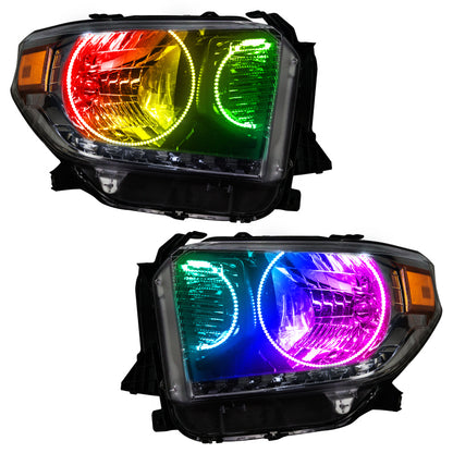 ORACLE Lighting Oracle 14-17 Toyota Tundra SMD HL - Dual Halo Kit - ColorSHIFT w/o Controller