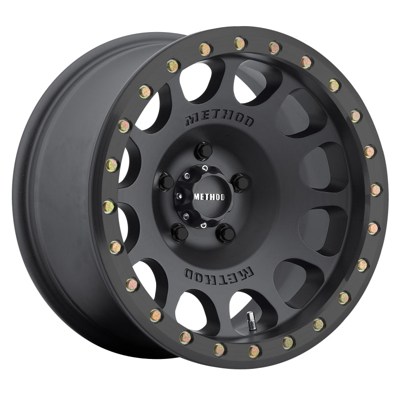 Method Wheels Method MR105 Beadlock 17x9 -38mm Offset 6x5.5 108mm CB Matte Black w/BH-H24125 Wheel