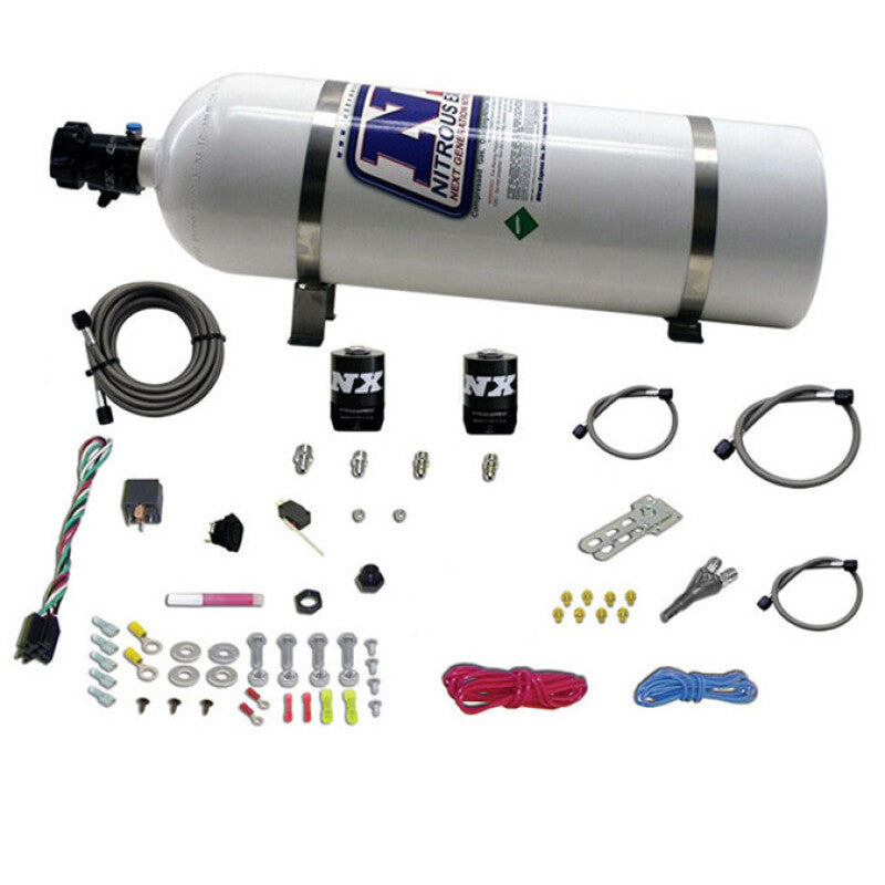 Nitrous Express All Dodge EFI Single Nozzle Nitrous Kit (35-150HP) w/15lb Bottle