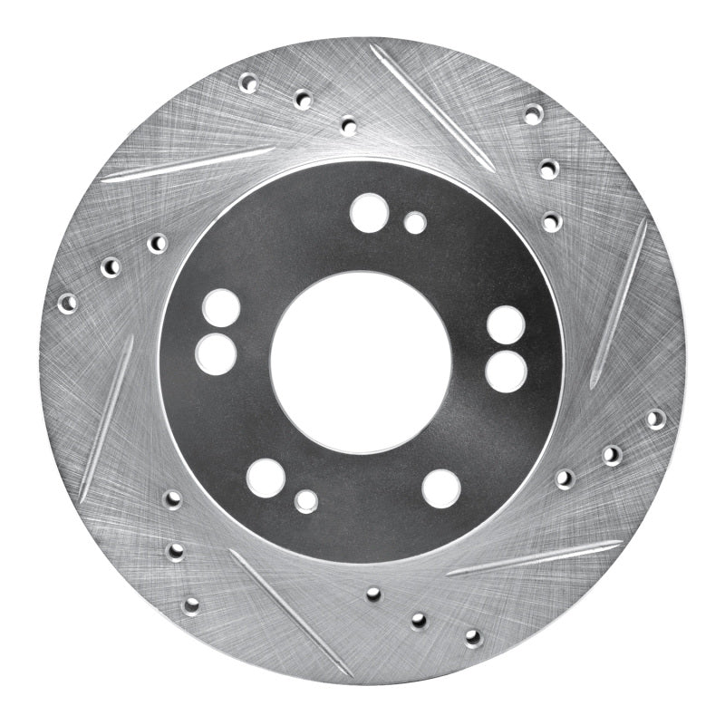 R1 Concepts R1 90-05 Chrysler SEBRING Front Right Drilled & Slotted Silver Brake Rotor