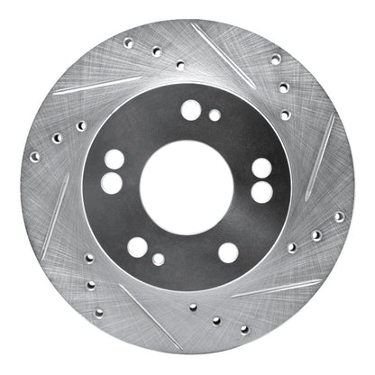 R1 Concepts R1 90-05 Chrysler SEBRING Front Right Drilled & Slotted Silver Brake Rotor