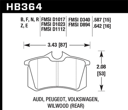 Hawk Performance Hawk HP+ Street Brake Pads