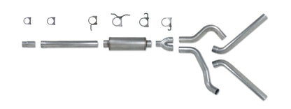 Diamond Eye Performance Diamond Eye KIT 4in Catback DUAL AL: 94-97 FORD 7.3L F250/F350 PWRSTROKE