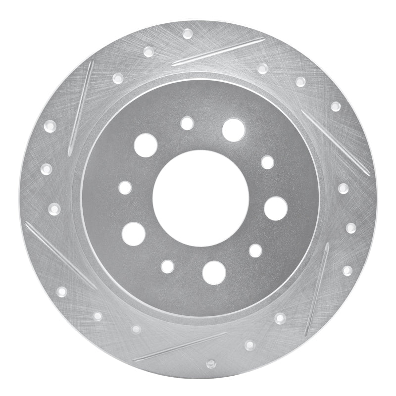 R1 Concepts R1 95-97 Volvo 960 Rear Left Drilled & Slotted Silver Brake Rotor