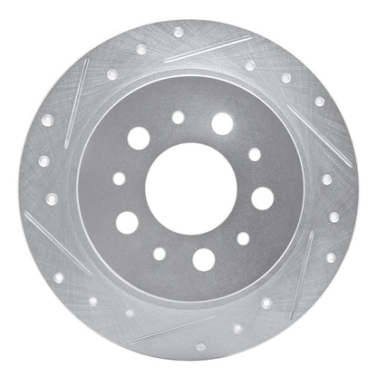 R1 Concepts R1 95-97 Volvo 960 Rear Left Drilled & Slotted Silver Brake Rotor