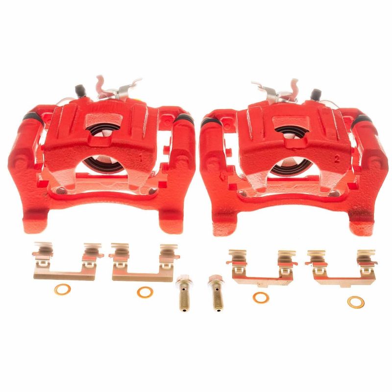 PowerStop Power Stop 15-18 Ford Mustang Rear Red Calipers - Pair