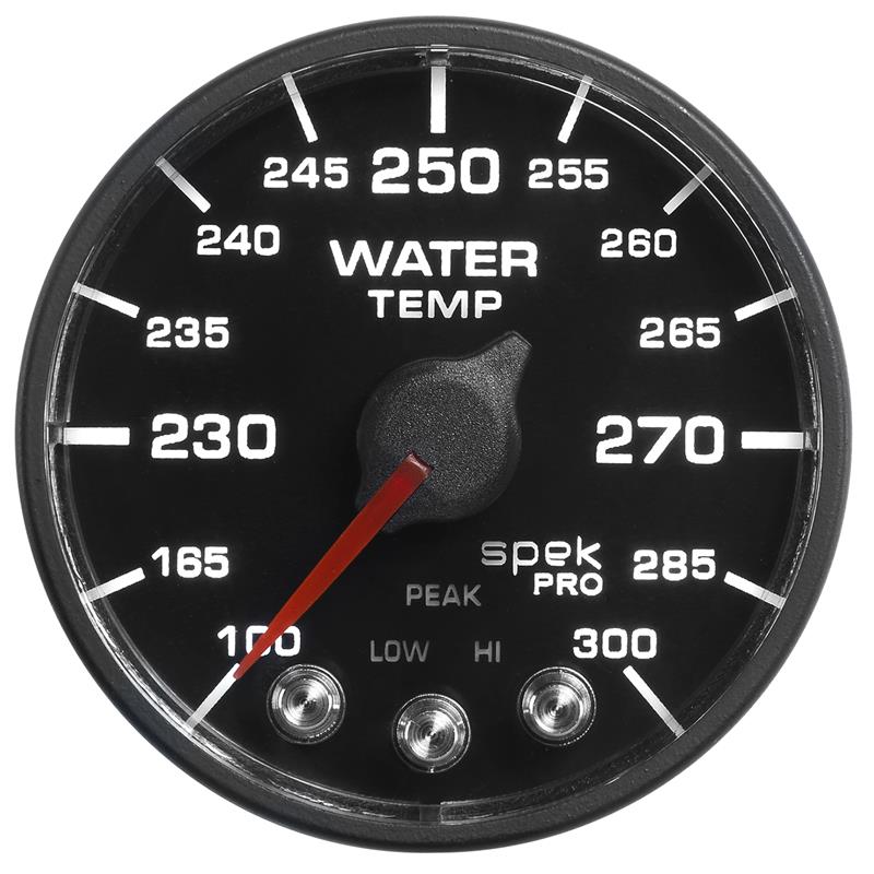 Autometer Spek-Pro - Nascar 2-1/16in Water Temp 100- 300F Bfb Ecu