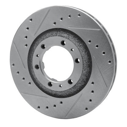 R1 Concepts R1 92-02 Acura SLX Front Left Drilled & Slotted Silver Brake Rotor