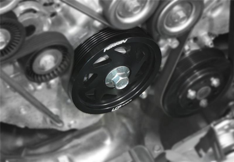 Perrin Performance PERRIN 15-18 Subaru WRX / 13-20 BRZ / 14-18 FXT / 13-16 Crosstrek Lightened Crank Pulley - Black