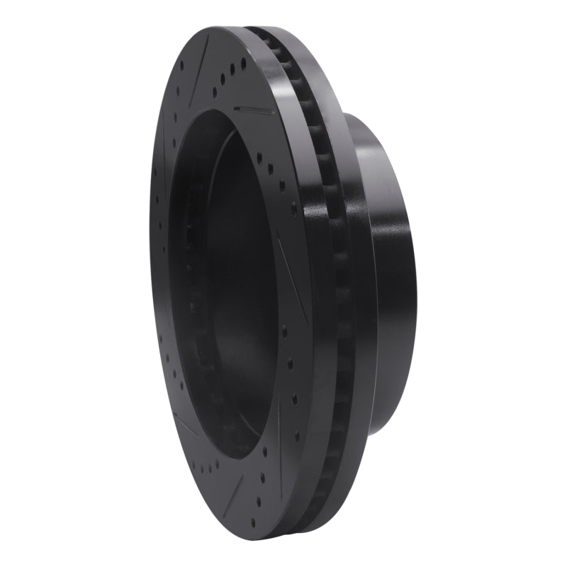 R1 Concepts R1 01-25 Chevrolet AVALANCHE 2500 Front Right Drilled & Slotted Black Brake Rotor