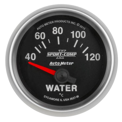 Autometer Sport-Comp II Gauge Water Temp 2 1/16in 40-120c Electric Sport-Comp II