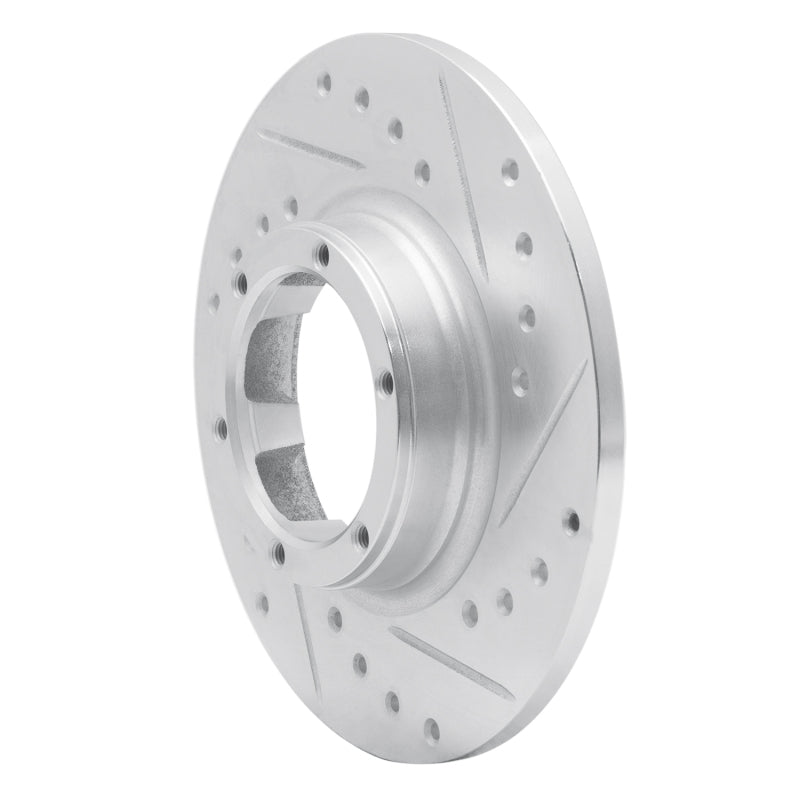 R1 Concepts R1 71-83 Renault Lecar Front Right Rear Right Drilled & Slotted Silver Brake Rotor